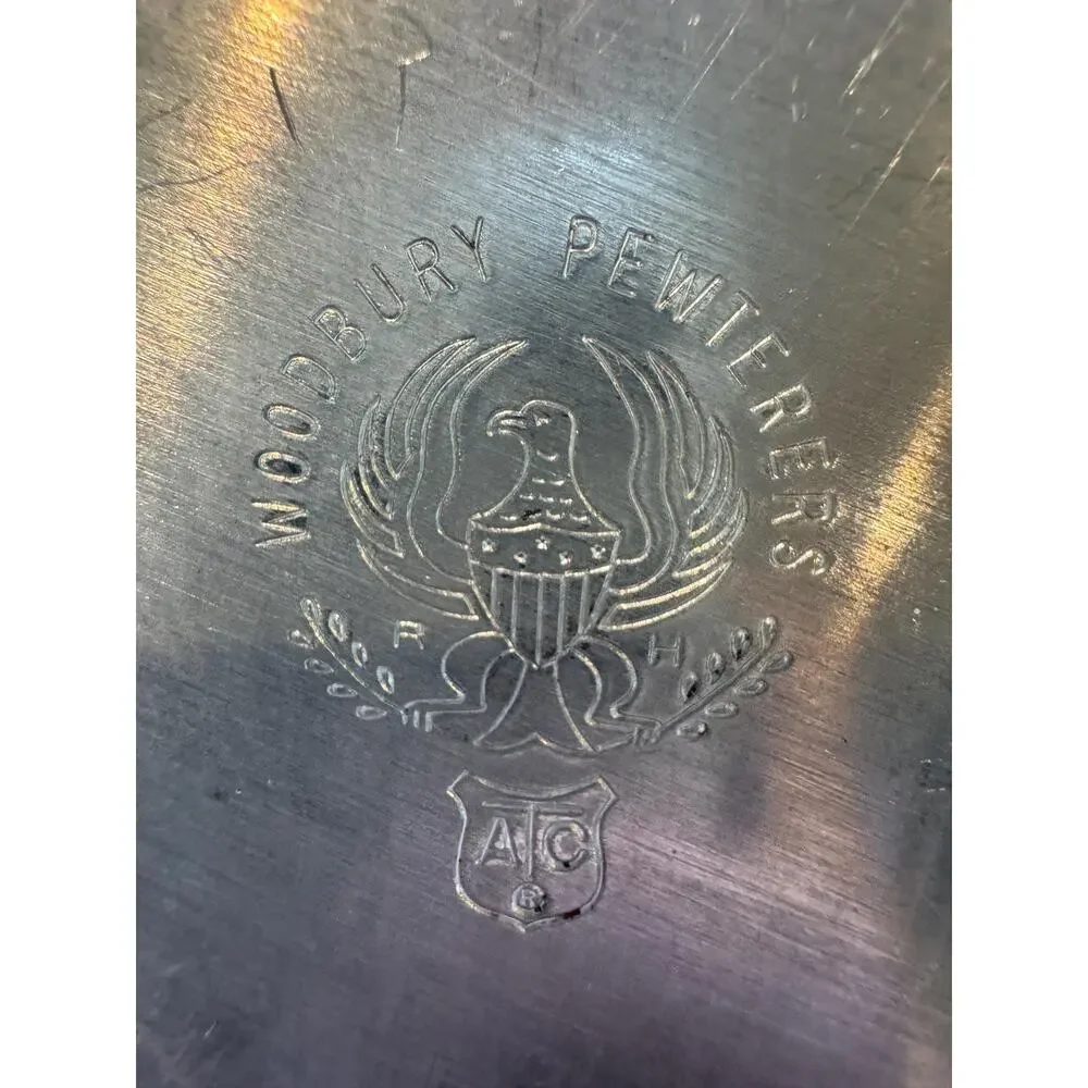 Vintage Woodbury Pewter Wine Coaster